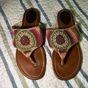 The Sak Multicolor Crochet Sandals